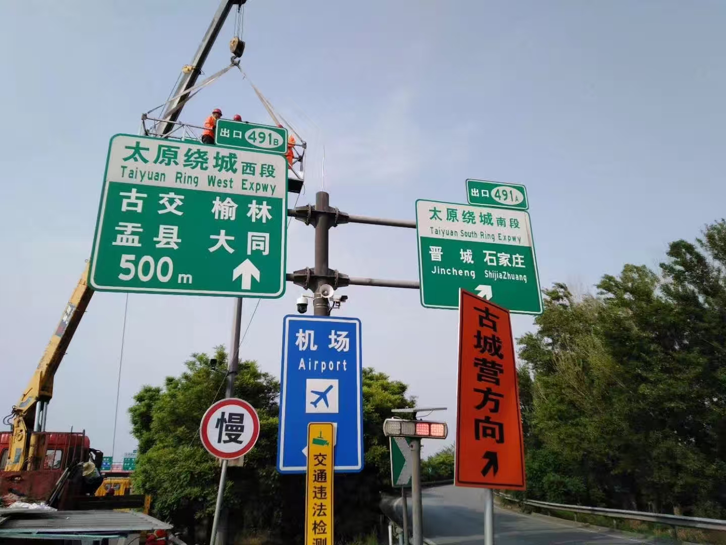 阳江市标志杆交通标志杆 - 方案